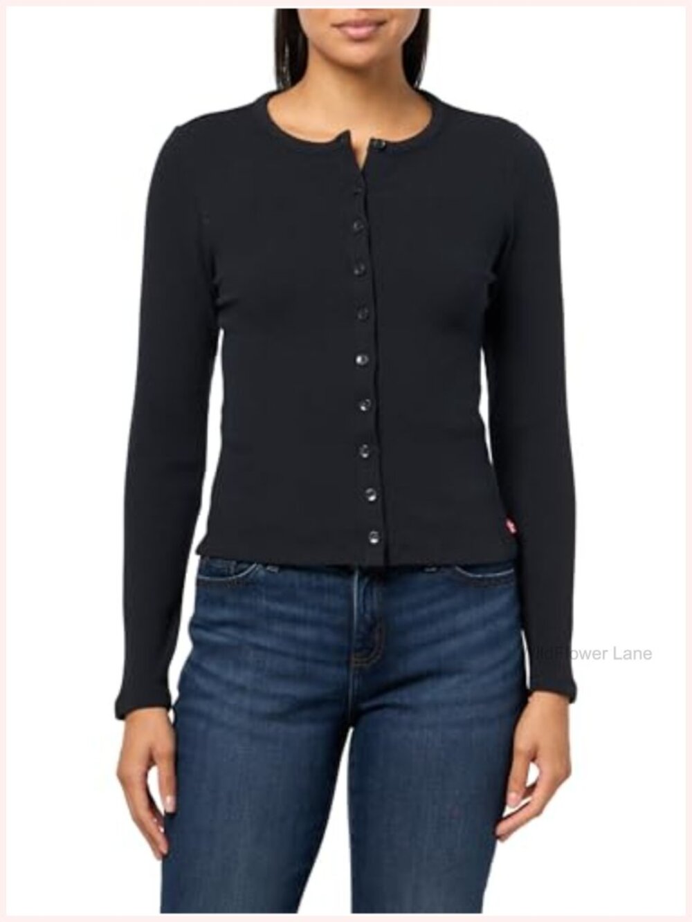 Levi's Women's Rory Long Sleeve Button Up - Cotton Blend Knit, Medium Stretch,
